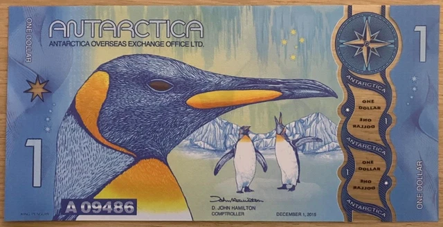 Antarctica $1 Dollar Banknote 2015 UNC