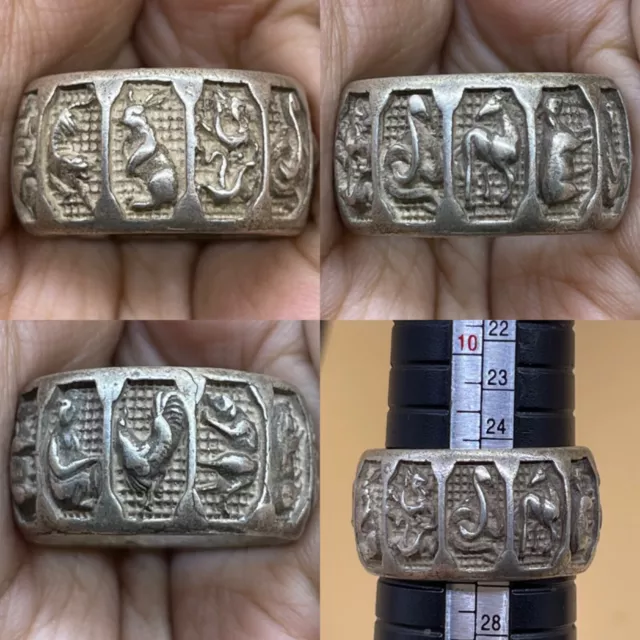 Wonderful Old Tibetan Silver Rare Unique Silver Ring