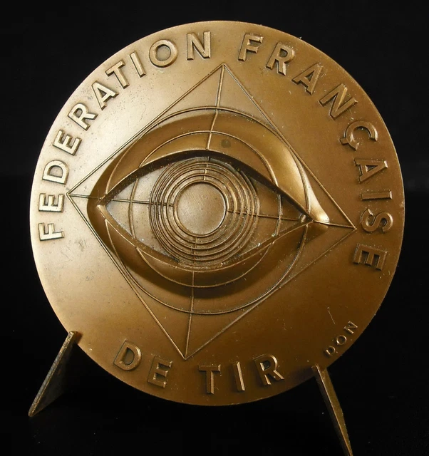 Médaille En Argent - Fédération Française De Tir Aux Armes De Chasse - Époque XXème Siècle