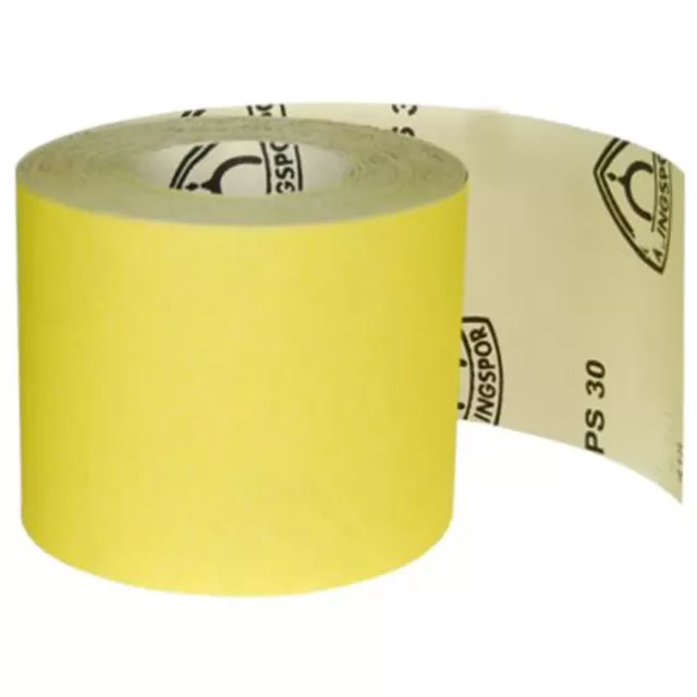 Rouleau de papier abrasif qualité Klingspor PS30D 115 mm x 4,5 m rouleaux de papier de verre