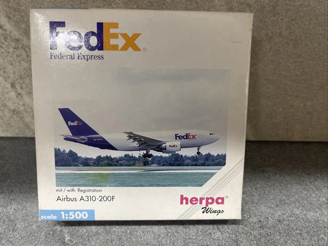 FedEx herpa wings Airbus A310-200F（Herpa Wings 1:500