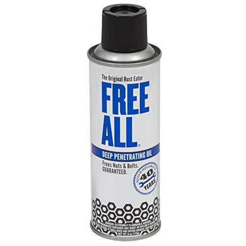 Free All Deep Penetrating Oil Rust Remover Loosen Rusty Nuts & Bolts Screws C...