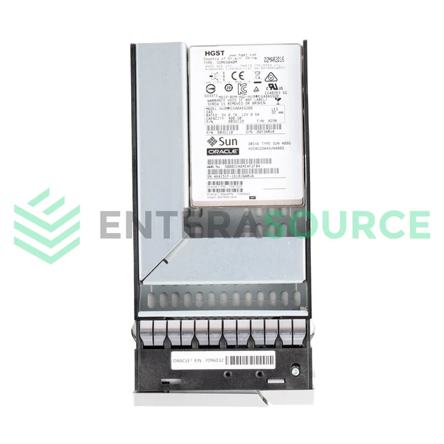 SUN ORACLE 7097325 400GB MLC SAS SSD 2.5" to 3.5" 12Gbps WI Solid State ...