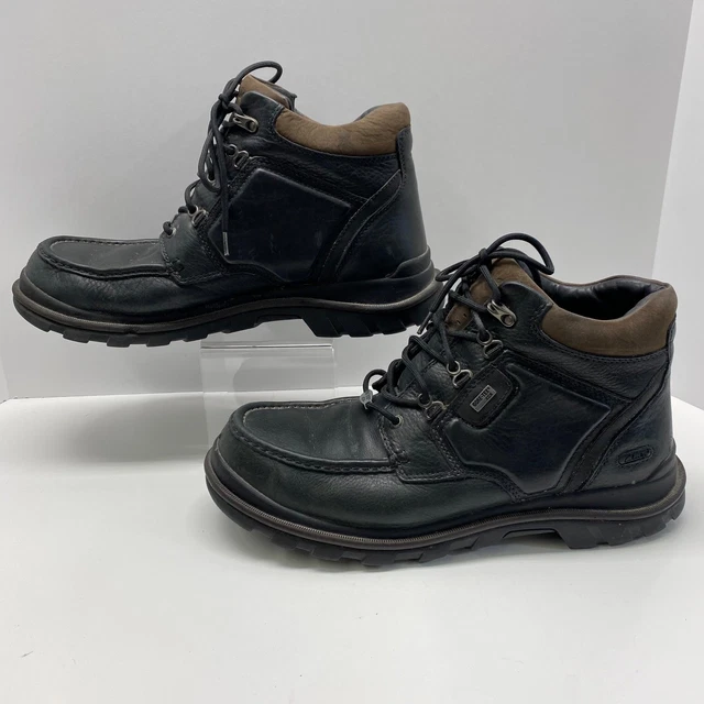 CLARKS GORE-TEX XCR Leather Boots Mens 12M Black Green Color Waterproof ...