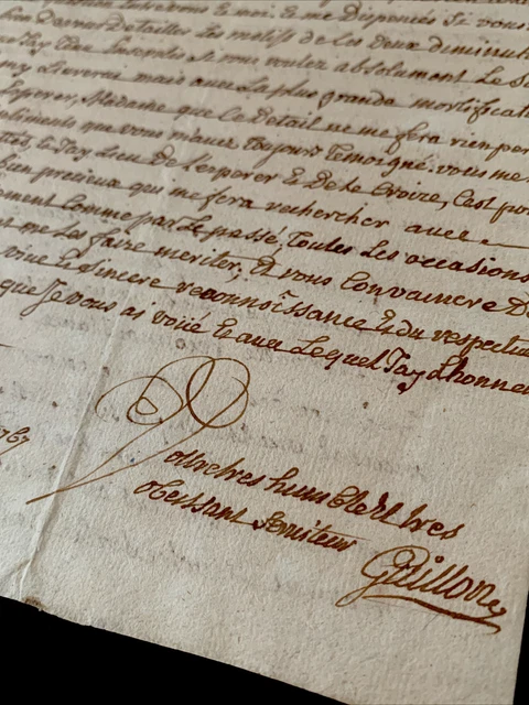 1767 AUTOGRAPHED LETTER 4 pages