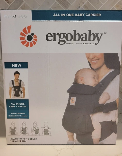 Portabebés Ergobaby Omni 360 todas las posiciones negro puro