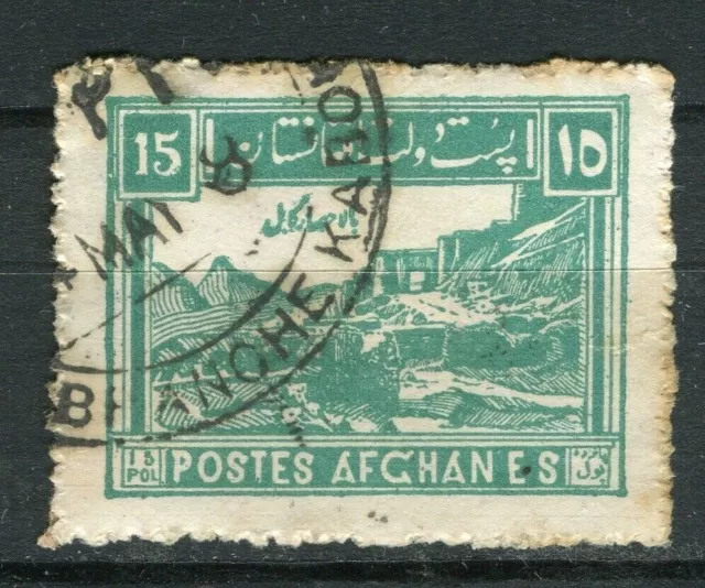 AFGHANISTAN; primi anni '30 edizione pittorica usata 15p. valore