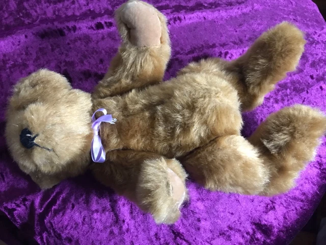 Vintage Teddy Bear 5 Way Jointed Moving Arms Legs Head Brown 41cm VGC