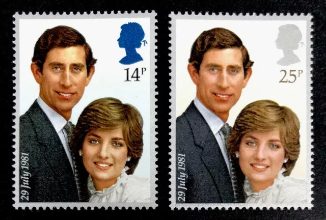 GB 1981 Mint MNH Royal Wedding Set Of Stamps - UK Seller - Free P&P!