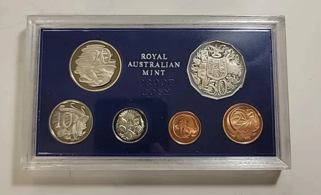 1981 Royal Australian Mint  Proof Set 6 Coins COA And Box