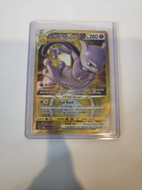  Mewtwo Vstar 086/078 - Pokemon Go - Gold Secret Rare