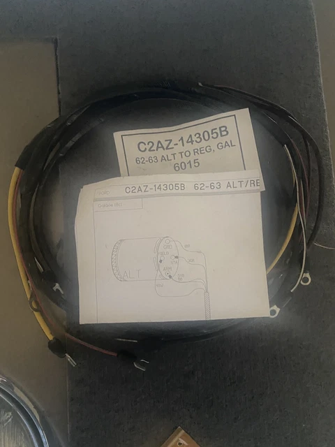 1962 Galaxie 390 Alternatore & Voltaggio Regolatore Cablaggi Harness C2AZ 14305