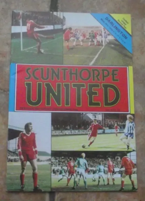 1981-82  Scunthorpe United v Darlington   -  Division Four