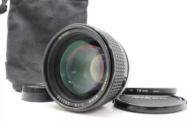 【NEAR MINT 】 NIKON Ai-S NIKKOR 85mm F1.4 MF Portrait Lens For F Mount From JAPAN