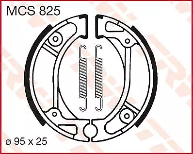 TRW Bremsbacken HINTEN Honda SA 50 Vision AF29 1991-1995 2