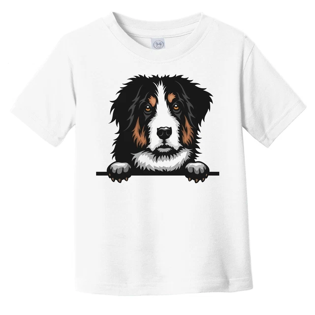 BERNESE MOUNTAIN DOG Dog Breed Popping Up Cute Infant Toddler TShirt