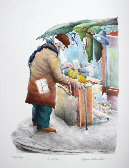 Seymour Rosenthal, Good Pick, Lithograph, signed and numbered in pencil