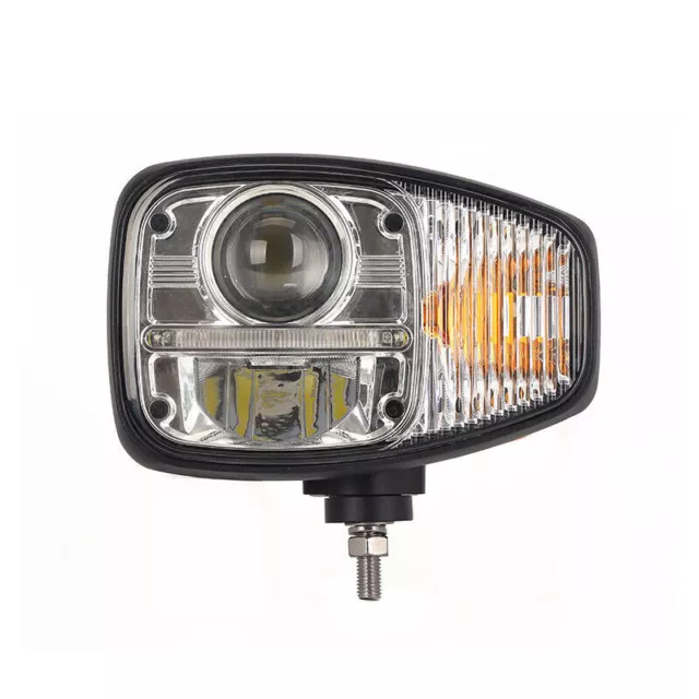 Pair Full LED Headlights Headlamps DRL And Indicator for JCB Fastrac Telehandler 3