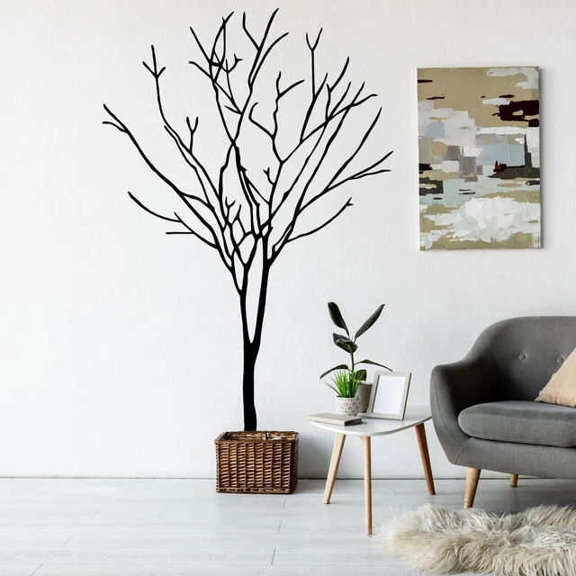 Tree Wall Sticker Decal Birch Art Vinyl Nursery Nature Botanical Forest Decor