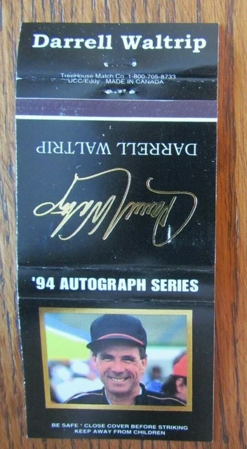 Nascar Racing Car Driver Darrell Waltrip Matchbook Cover Empty 1994 Matchcover D