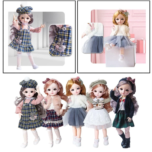 Fashion 31cm 23 Bambola BJD Flessibile con Snodo Sferico, Abiti con Scarpe,