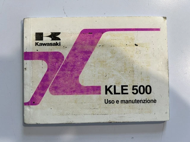 Uso manutenzione Kawasaki KLE 500 / owner’s manual kle 500