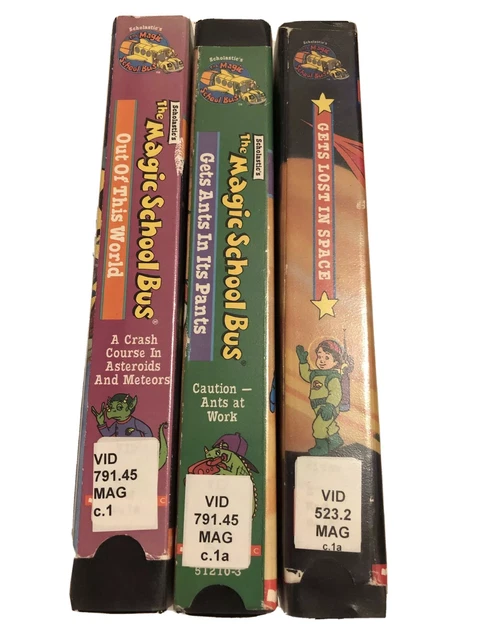 THE MAGIC SCHOOL Bus VHS lot of 3 Lost in Space Out of this world Ants ...