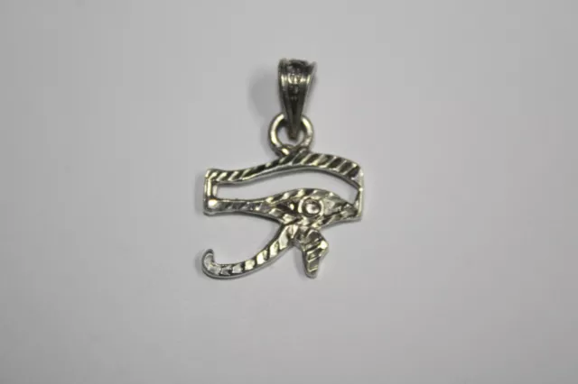 ANCIENT EGYPTIAN EYE OF Horus Symbol of Protection Pendant Sterling Silver