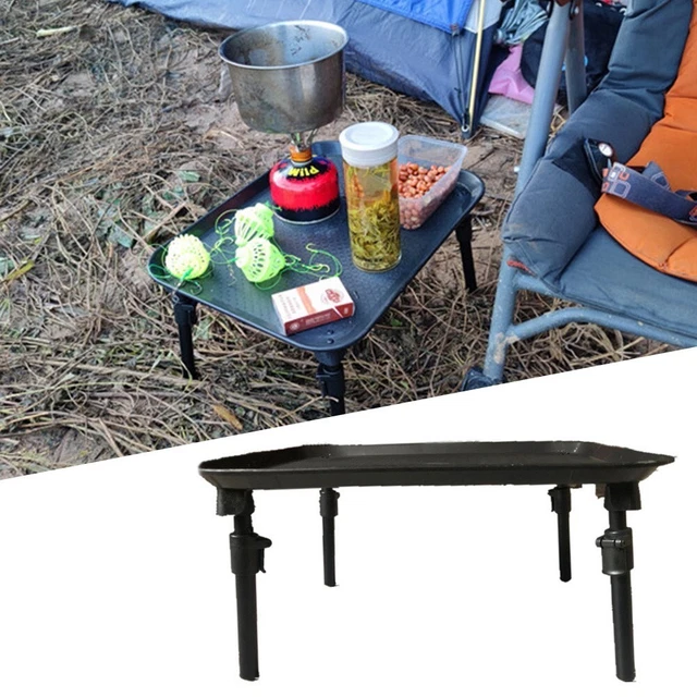 Table Pliable Pour Pêche Ou Camping - Sac De Rangement Inclus - Organisateur De Bivouac Carpiste