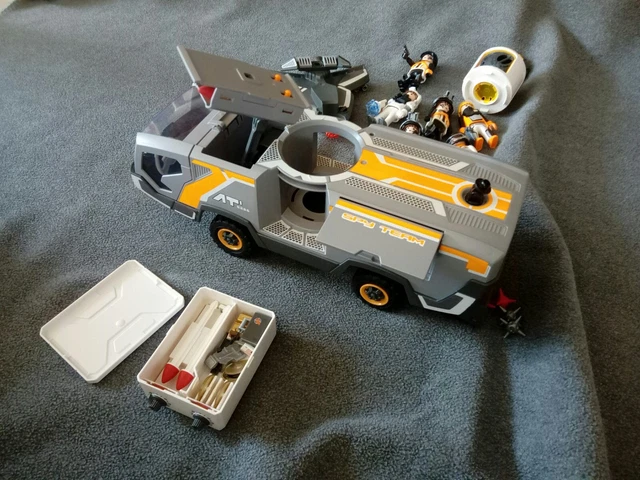 Feuerwehr Playmobil Autos Playmobil 9255 Top Agents Spy Team Battle Truck   Gebraucht, Als Ersatzteil Oder Zum Sammeln Playmobil Knight Rider