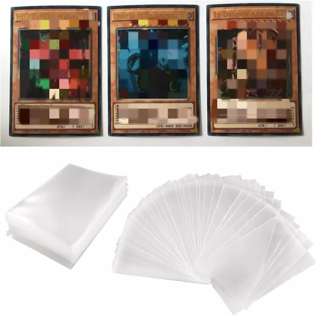 Lictin Pochette Carte - 540 Pochettes pour Cartes à Collectionner,  Plastique Pochettes Jeux de Cartes à Collectionner Trading Card Game (Noir)  : : Jeux et Jouets