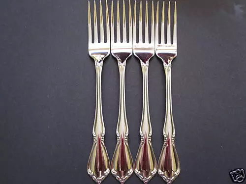 Usa Seller 4 Chateau Dinner Forks Oneida New 18/8