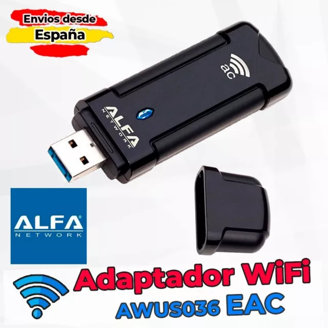 Antena USB Wifi para PC y Portátil de Largo alcance, 1200mbps En España!