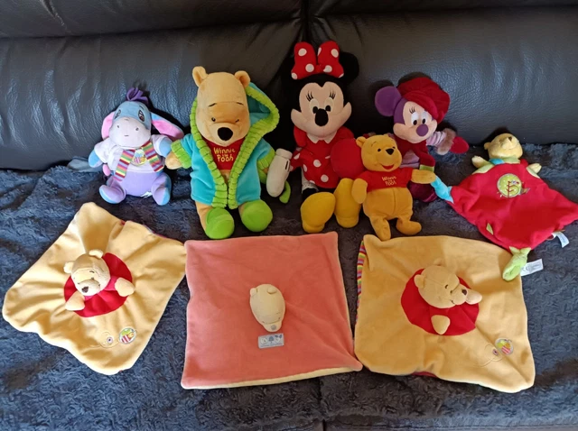 Lot de 9 doudous peluches