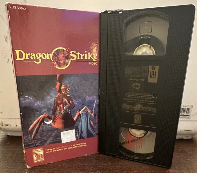 DRAGON STRIKE VHS Video Cassette Dungeons And Dragons (damaged but