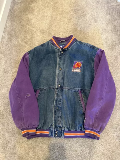 Vintage Phoenix Suns Denim Starter Jacket Size XL Extra Large