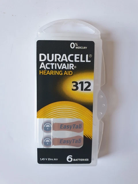 Batterie Duracell Tipo 312 Per Apparecchi Acustici - Confezione Da 60, Zinc-Air - Foto 9