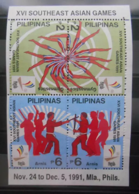 Philippinen 1991, Mi.Bl.38, Südostasiatische Sportspiele,** postfrisch