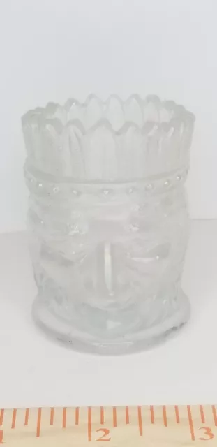 ST CLAIR Summit  CARNIVAL Glass TOOTHPICK HOLDER Native American INDIAN