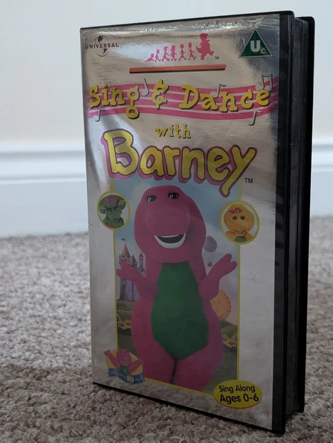 sing-dance-with-barney-vhs-video-tape-uk-pal-vintage-1990-s-2000