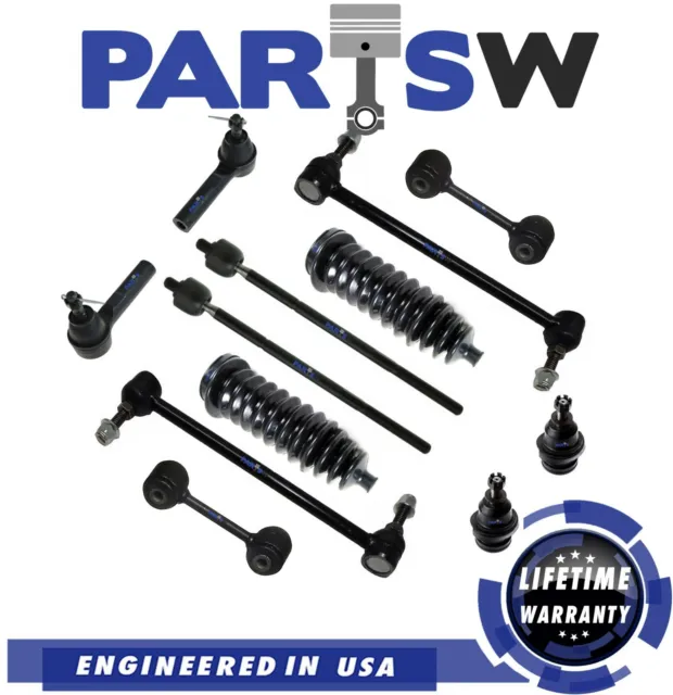 New 12 Pc Complete Front Suspension Kit for Grand Caravan Town & Country Voyager