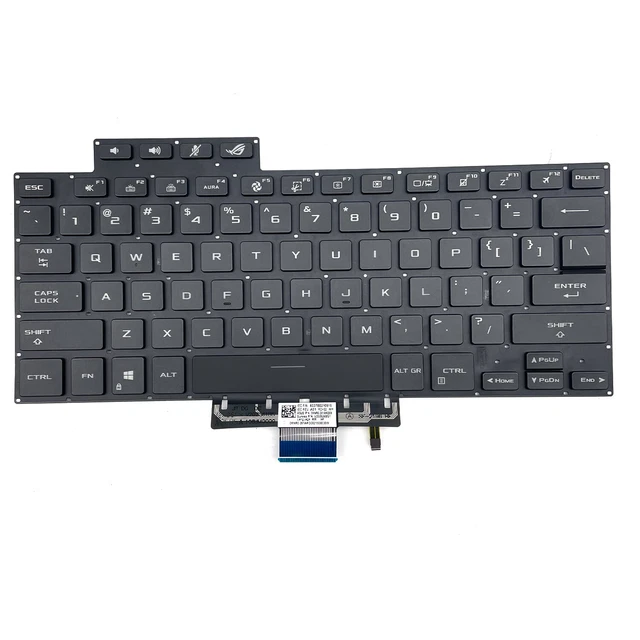 Clavier Français Topcase Original Asus ROG Zephyrus GX501V GX501VS GX501VSK Noir