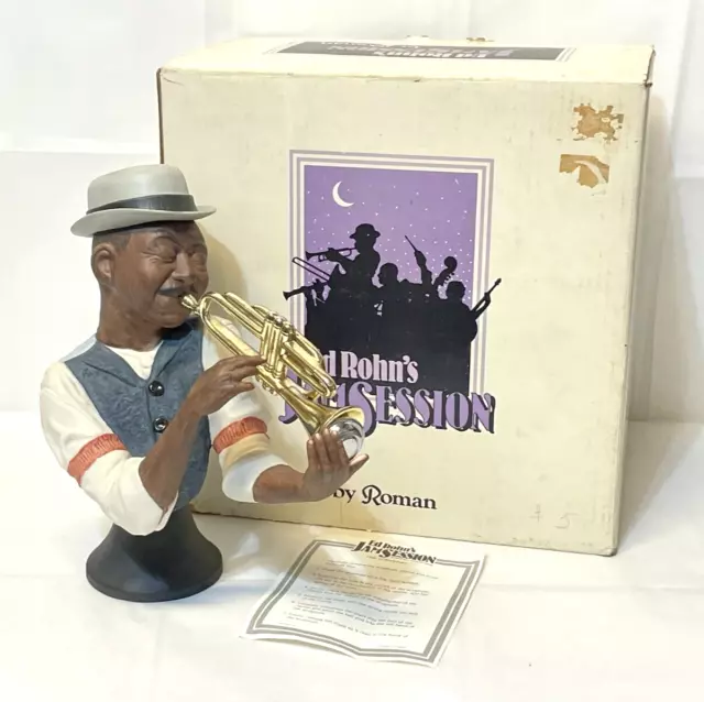 Edward J Rohn Jazz Jam Session Sculpture by Roman THE CORNETIST –Signed/Numbered