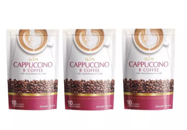 3x Be Easy Cappuccino B café bebida instantánea control de peso