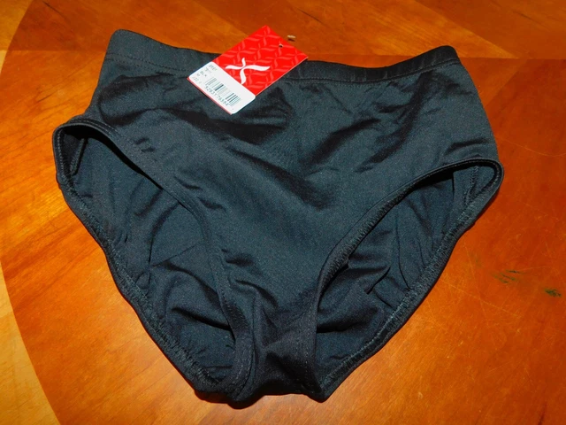 Capezio black dance brief teen girl sz M 24" waist NWT