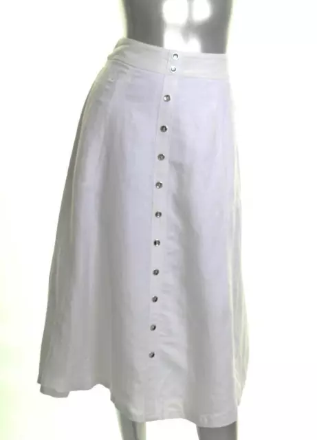 New Women's Olivia Grace A-Line Skirt White Size 12