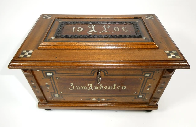 Boîte à Bijoux En Étain Prince – Ancienne – Dimensions 16x12x4 Cm