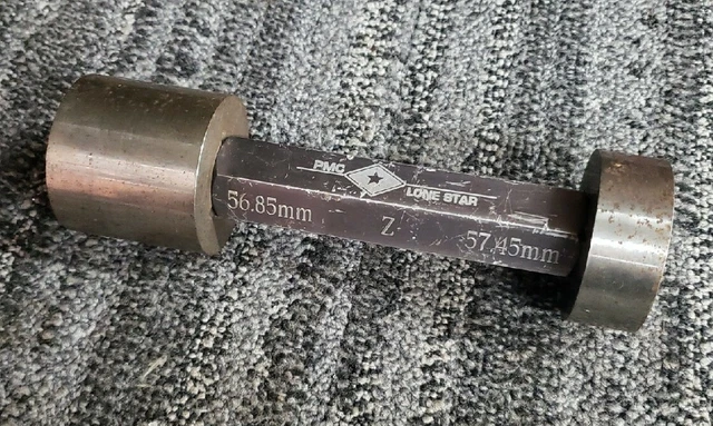 PMC Lone Star 56.85mm Go 57.45mm No Go Plug Gage - In Great Condition!
