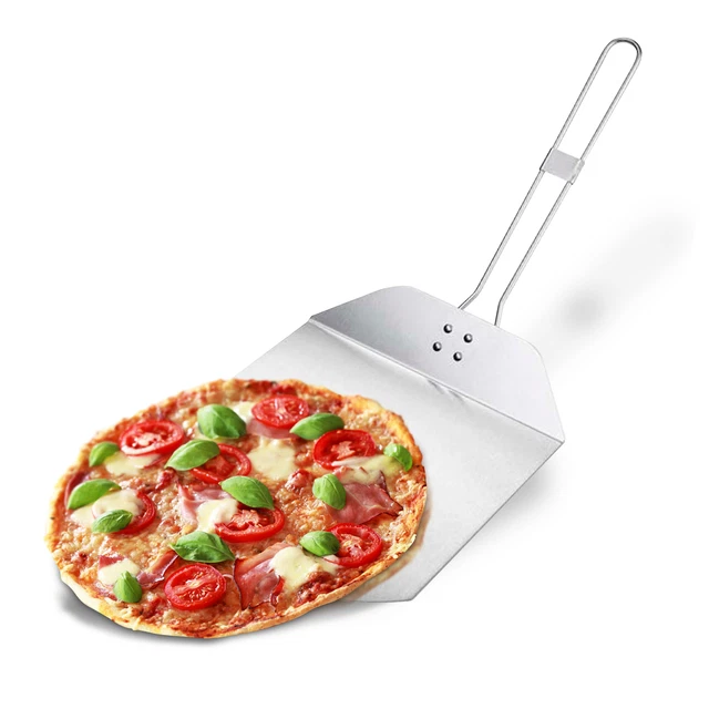 Pizzaschaufel Edelstahl Pizzaheber Pizzawender Ofenschaufel Brotschieber Pizza