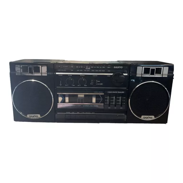 SANYO BOOMBOX M9716 Radio Cassette Player With Detachable Speakers ...